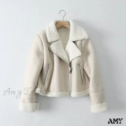 Amy Fashion - New Faux Leather Double Sided Coat