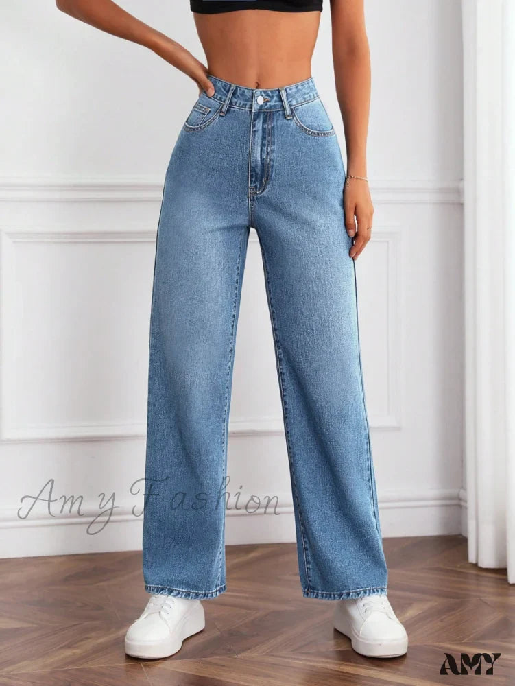 Amy Fashion - Slant Pocket Jeans