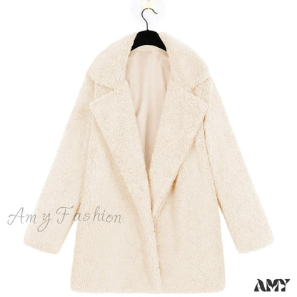 Amy Fashion - Soft Fur Fashion Plush Coat