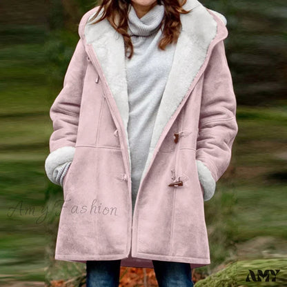 Amy Fashion - Thicken Fleece Lined Hooded Coat