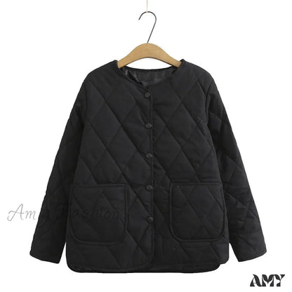 Amy Fashion - Thin Slim Casual V-Neck Coats