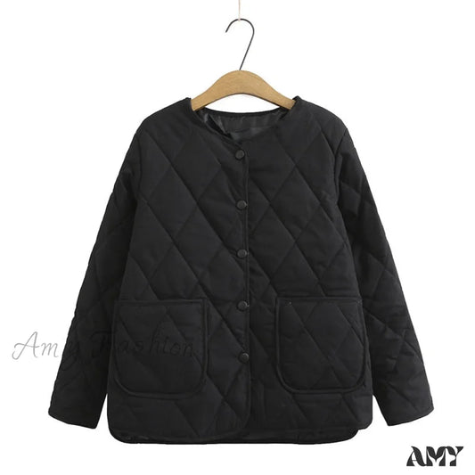 Amy Fashion - Thin Slim Casual V-Neck Coats