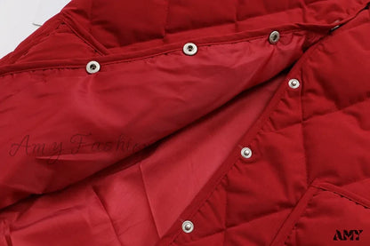 Amy Fashion - Thin Slim Casual V-Neck Coats