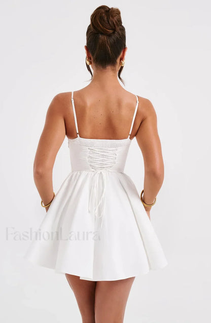 Analeigh Mini Graceful Dress - Ivory