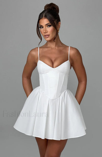 Analeigh Mini Graceful Dress - Ivory