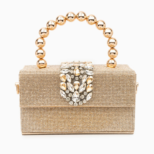 Rhinestone Embellished Handbag by Anisha