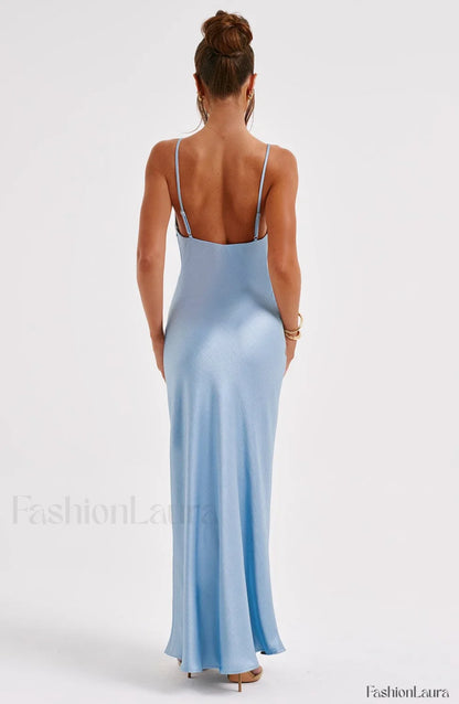 Anja Maxi Graceful Dress - Turquoise