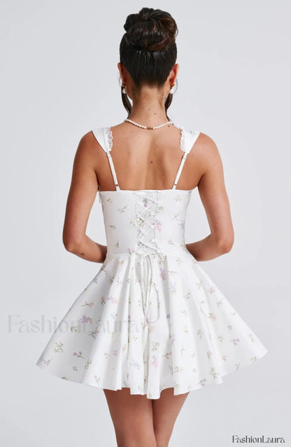 Antonella Mini Dress Trendy - Multi Floral Print