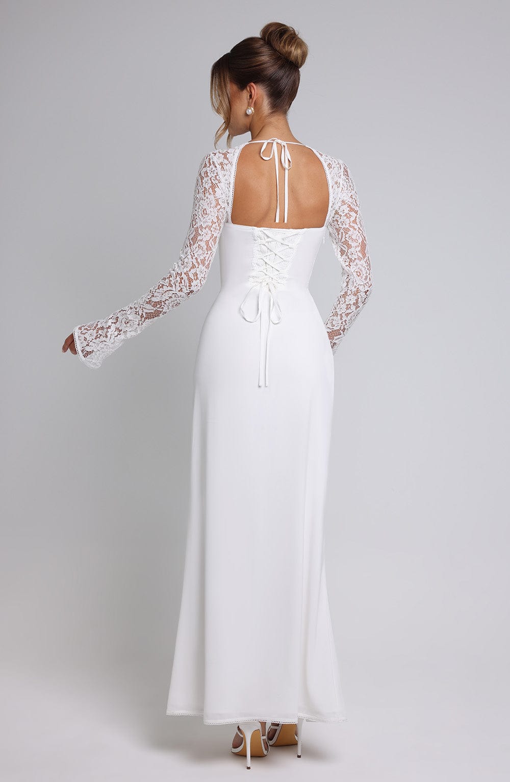 Lace Long Sleeve Maxi Dress