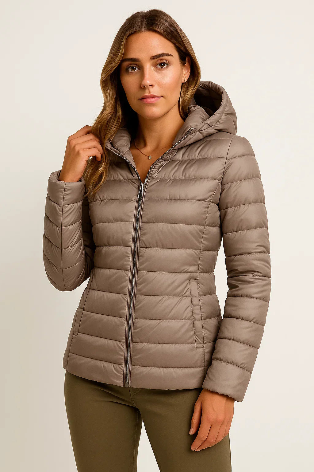 Down Puffer Jacket | Lightweight Hooded Design