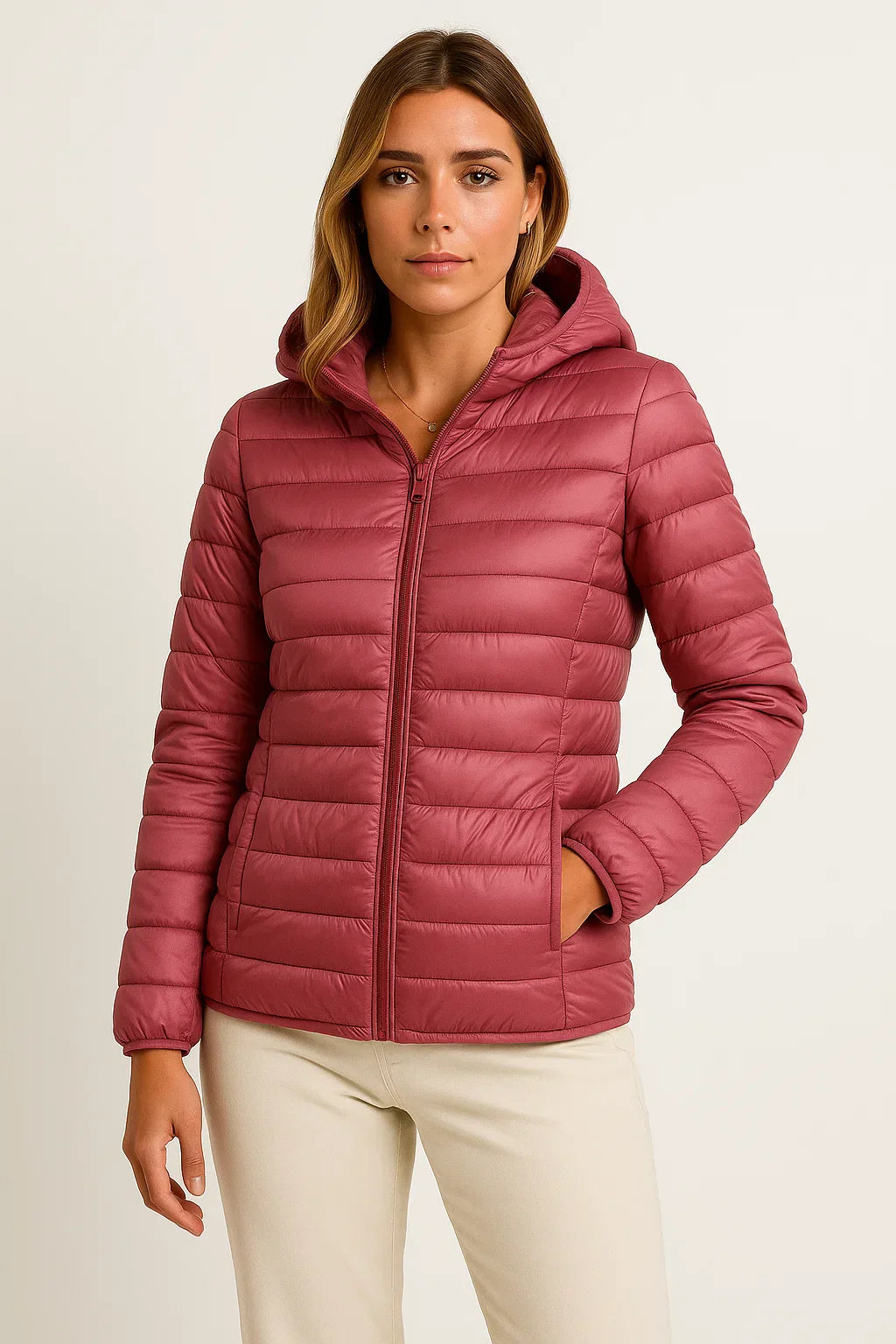 Down Puffer Jacket | Lightweight Hooded Design