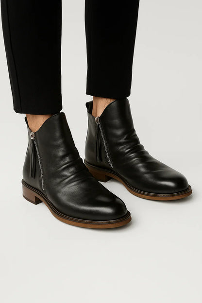 Men’s Chelsea Boots | Side Zip Leather Ankle Boot