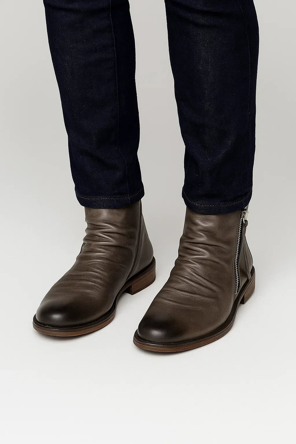 Men’s Chelsea Boots | Side Zip Leather Ankle Boot
