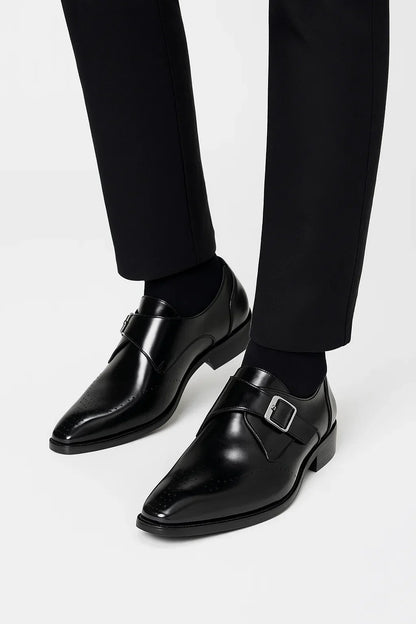 Men's Monk Strap Dress Shoes | Polished Leather Finish