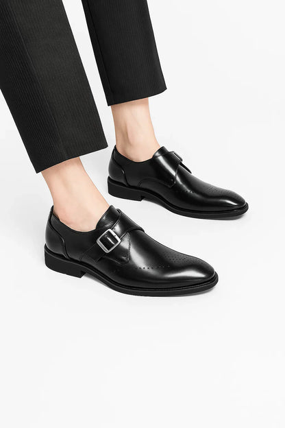 Men's Monk Strap Dress Shoes | Polished Leather Finish