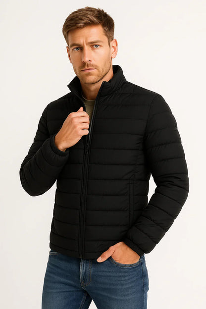 Maison Lightweight Puffer Jacket | Stand Collar | Quilted Polyester