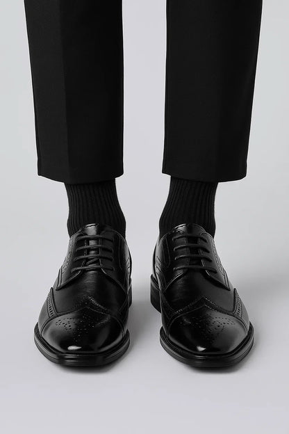 Men's Brogue Oxford Shoes | Polished PU Leather | Maison Collection