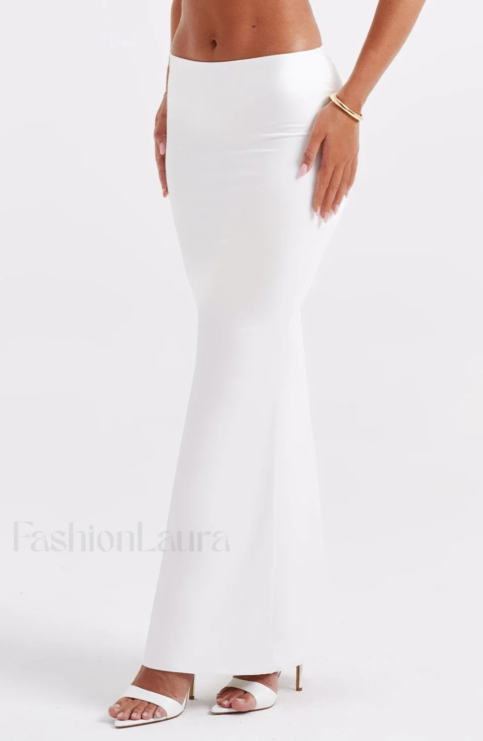 Astrid Maxi Graceful Skirt - White