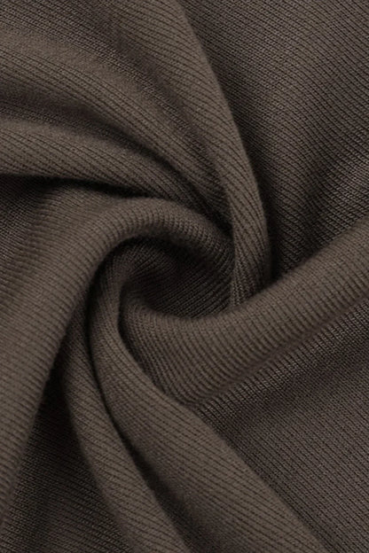 Asymmetric Hem Plain Long Sleeve Tee