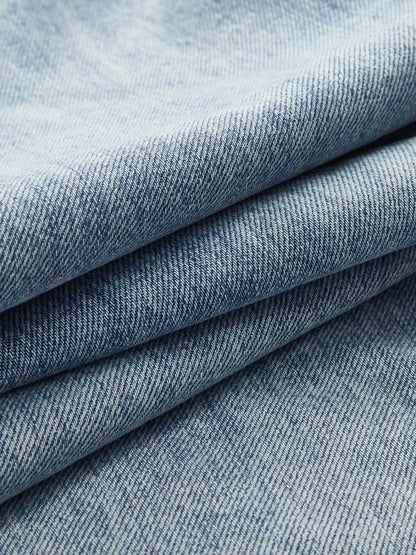 Asymmetric Waist Wide-Leg Jeans