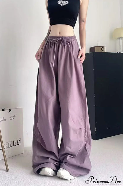 Athletic Stretchy Waist Relaxed Cargo Pants