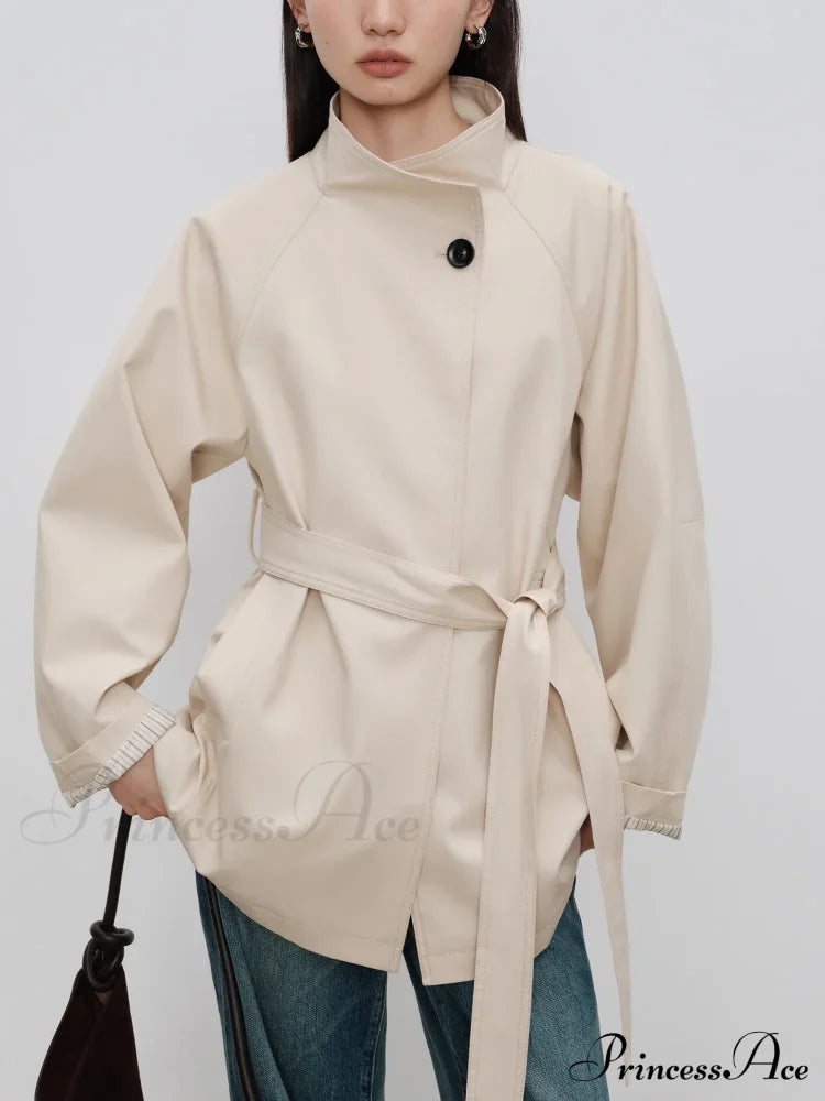 Autumn Extra Long Flowy Oversized Casual Belt Double Breasted Loose Korean Fashion Stylish Coat