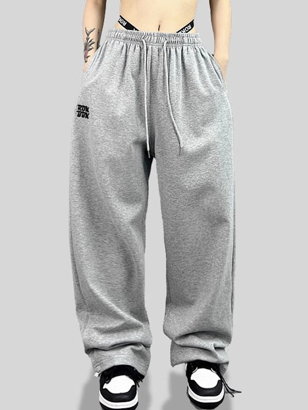 Street Lettering Printed Sweatpants