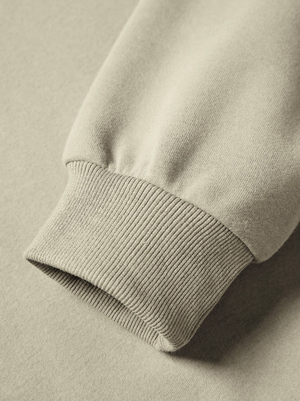 Letter Label Embellished V Neck Oversized Hoodie
