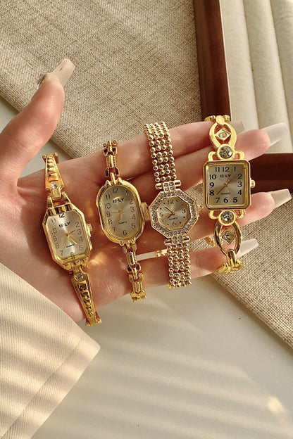 Light Luxury Quartz Gold Vintage Watch