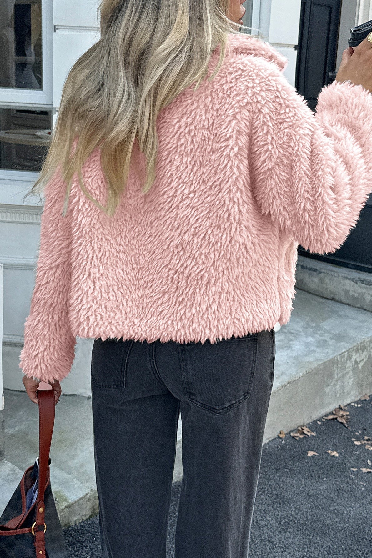 Elegant Faux Fur Long Coat