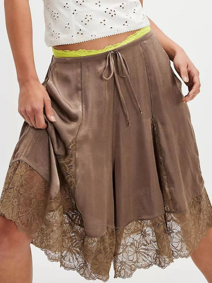 Teddi Drawstring Lace Shorts