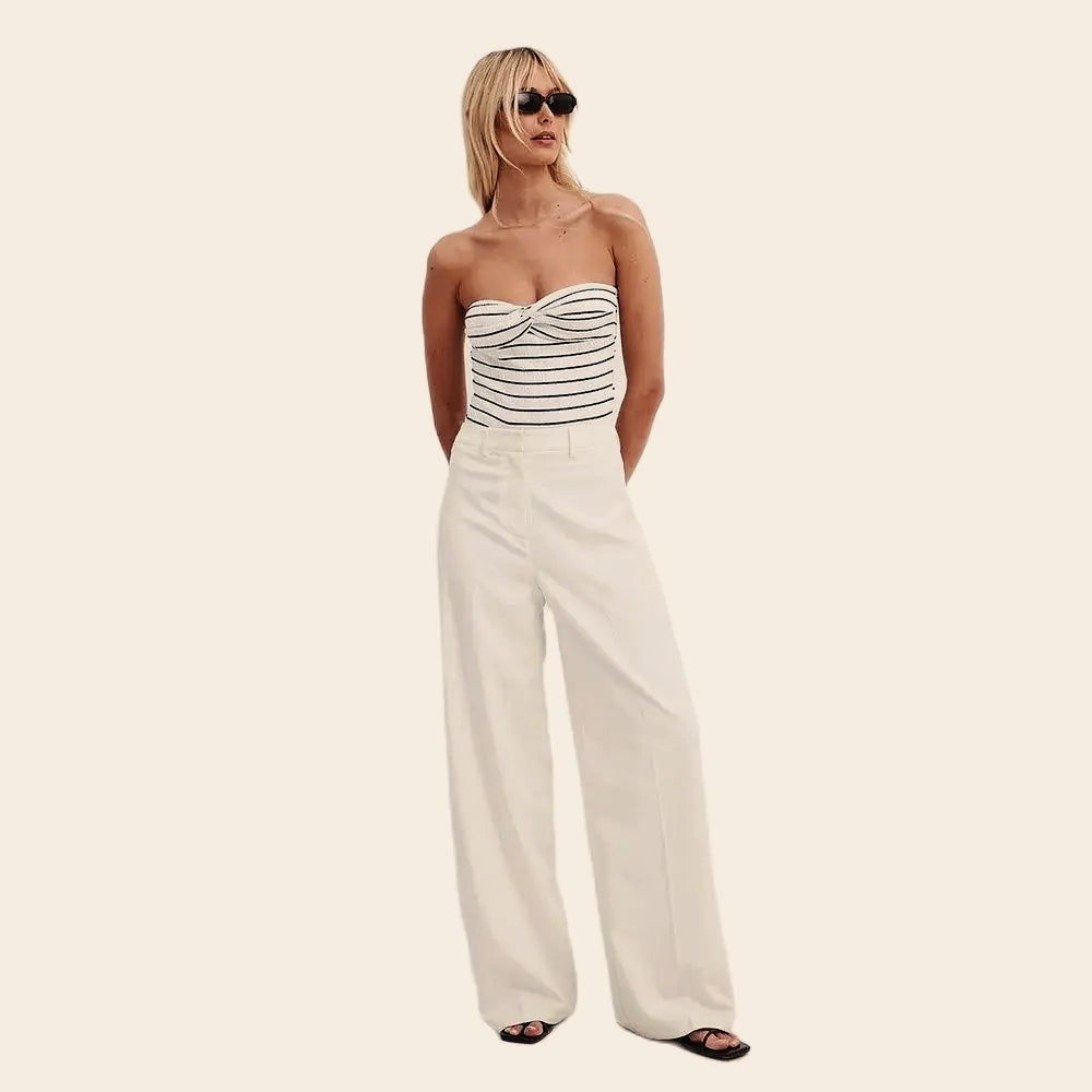 Sheer Backless Knit Top