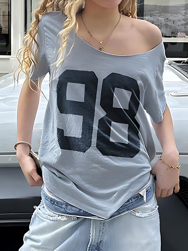 Digital Print Oversized Short Sleeve Tee