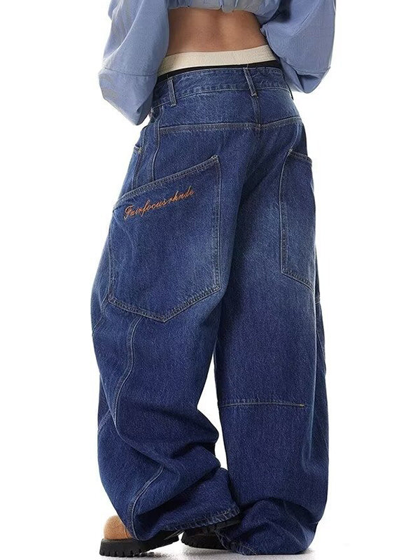 American Design Large Pocket Machete Boyfriend Jeans
