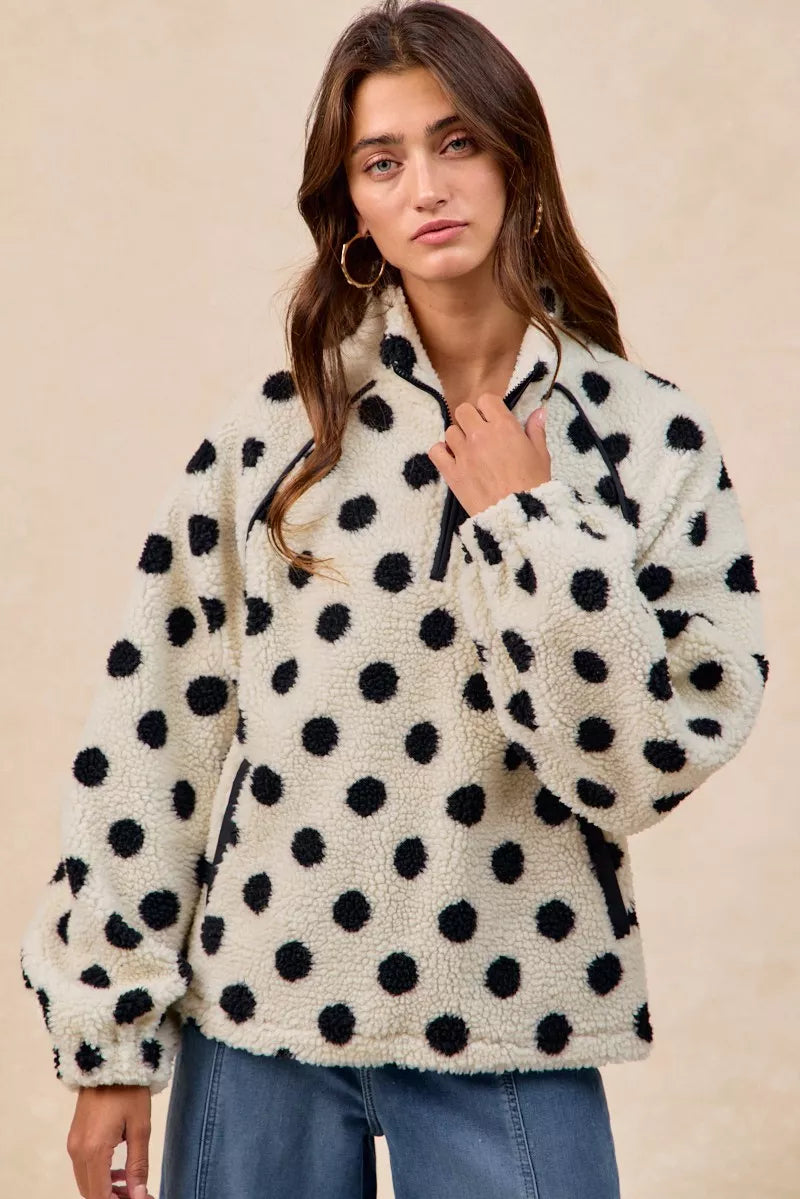 BiBi Polka Dot Sherpa