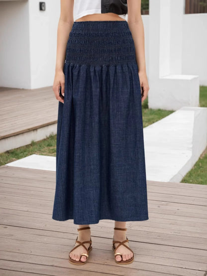Navy Midi Skirt