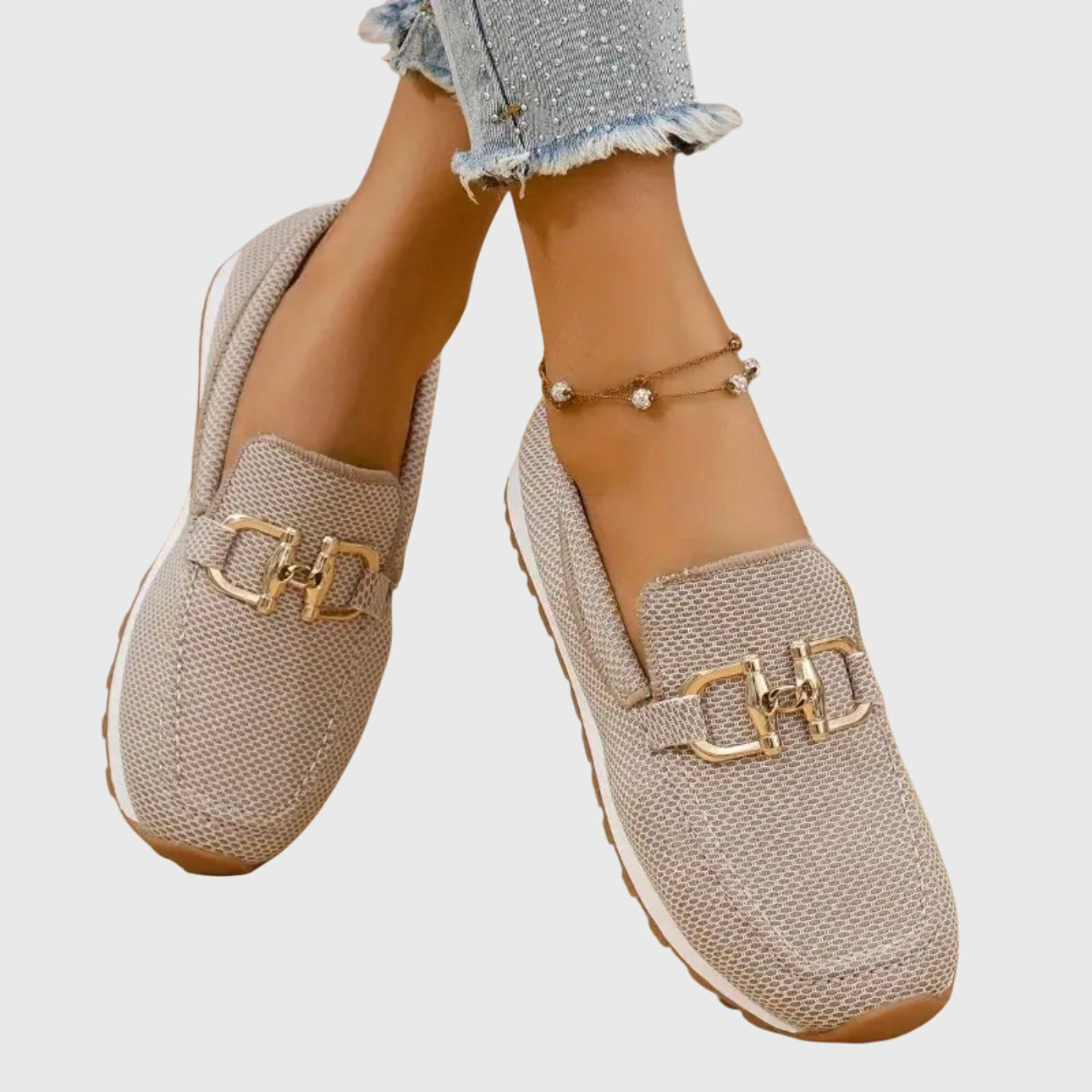 The Susana — Comfort Loafers with Gold Detail