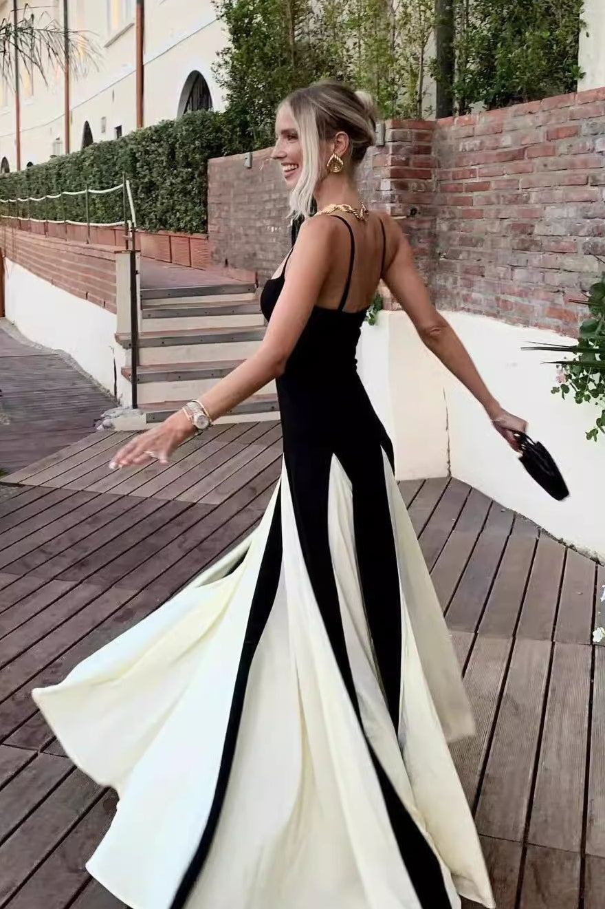 | Colorblock Maxi Dress
