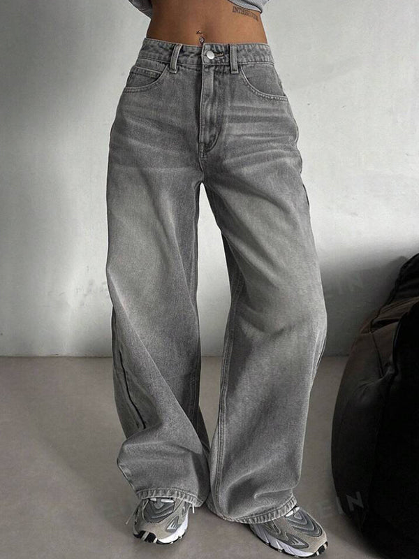 Vintage Smoke Grey Boyfriend Jeans