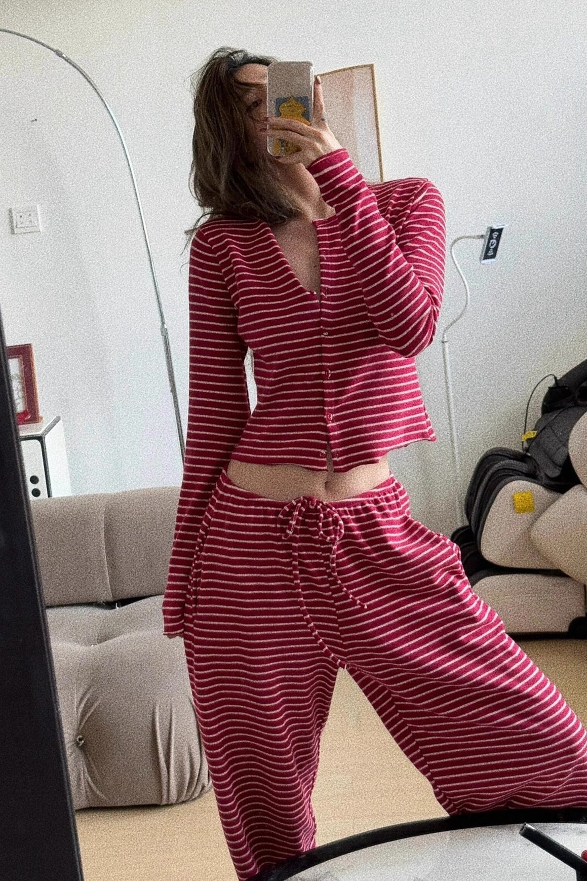 | Striped Two Piece Set