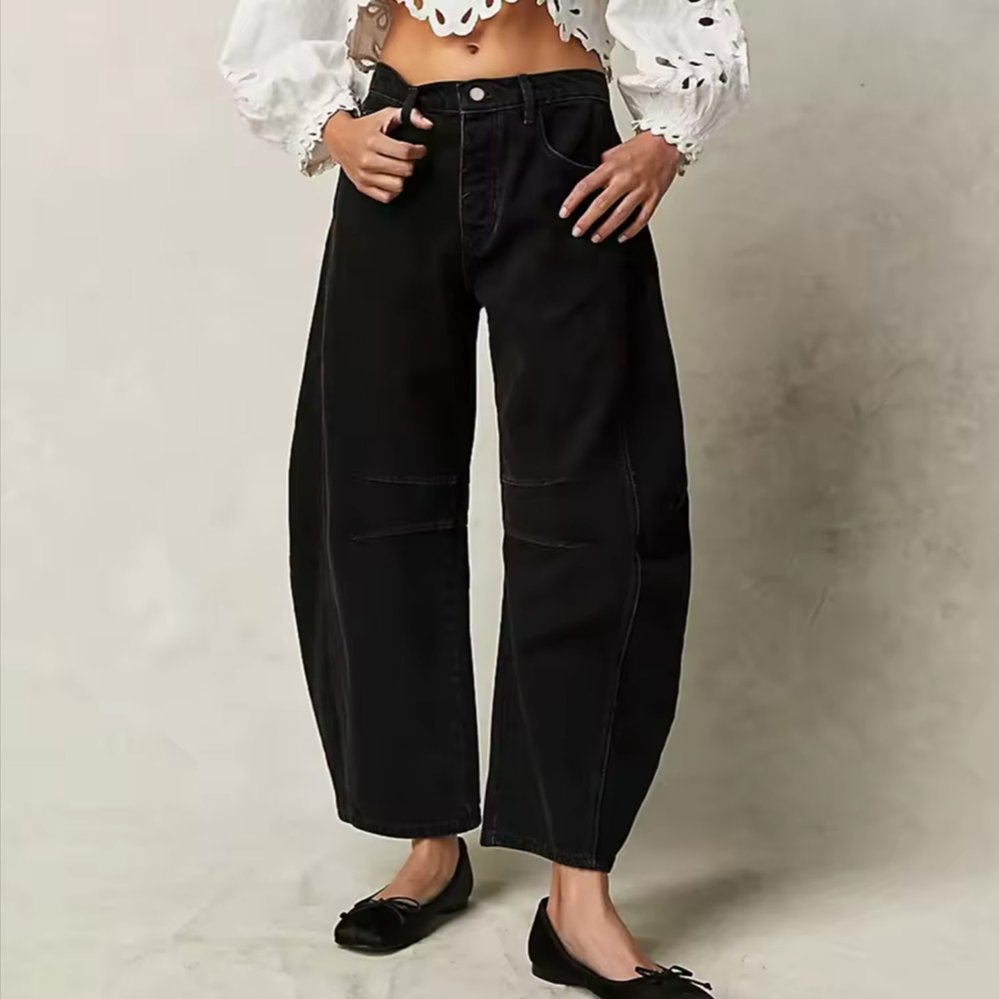 | Barrel-Leg Denim