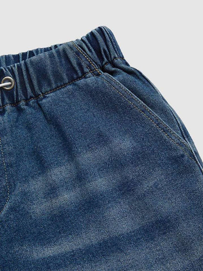 Loose Pleated Jeans