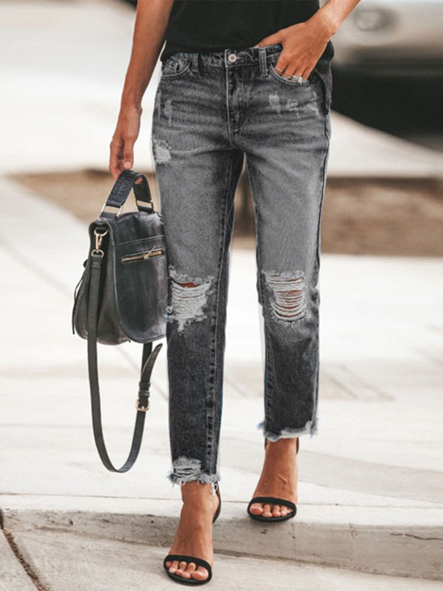 Ripped Light Blue Jeans