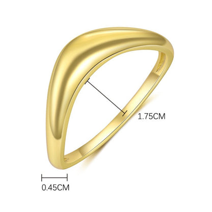 Sterling Silver Square Geometric Zirconia Ring