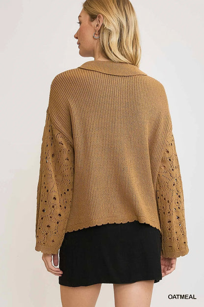 Eugina Crochet Cardigan