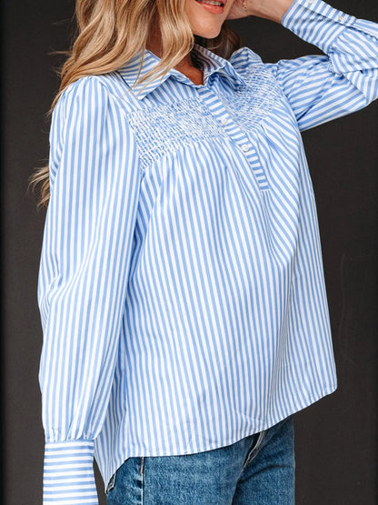 Heather Smocked Top
