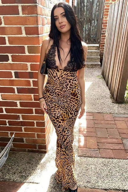Printed Bodycon Slip Dress