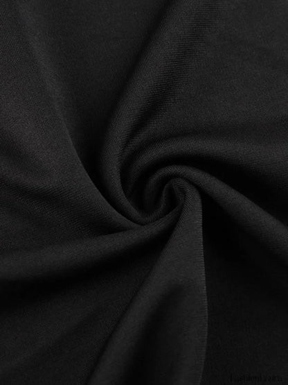 Black Halter Party Mini Dress