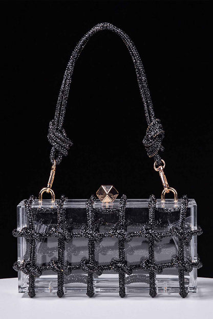 Rhinestone Clear Shoulder Bag