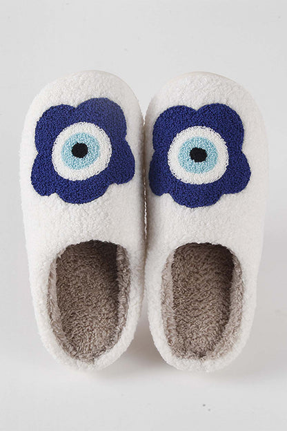 Flower Plush House Slippers